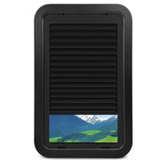 HLTIT front view of 806621 window showing clean black frame and glass benefit clear view