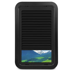 HLTIT front view of 806621 window showing clean black frame and glass benefit clear view