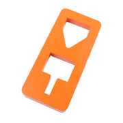 HNeekyr front view of puller plate showing shape and attachment points for fast hookups