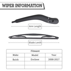 HODEE rear wiper arm close-up showing sturdy pivot and durability