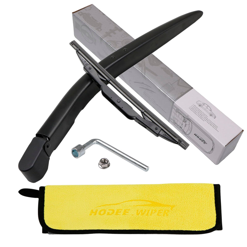 HODEE rear wiper assembly front view showing fit and finish benefit