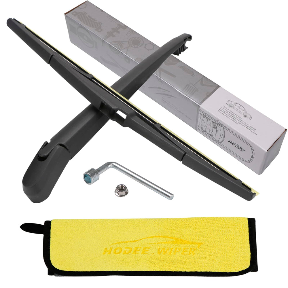HODEE rear wiper front view showing full arm and blade for clear rear visibility