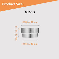HOHNNYREET close-up of precise M18x1.5 threads offering secure sensor fit
