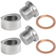 HOHNNYREET front view of two bungs and plugs showing durable finish and kit contents