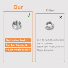 HOHNNYREET welded bung on exhaust pipe illustrating strong, leak-resistant joint