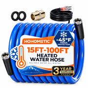 HOHOMETIC front packaging showing 30ft heated hose and benefits