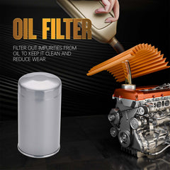 Hoiedt oil filter side profile ensuring tight seal and longevity