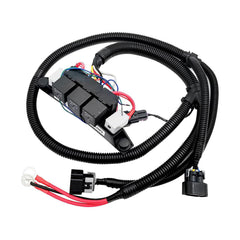 HOKZVIATMOTOELECS front view of harness shows full kit for easy fitment