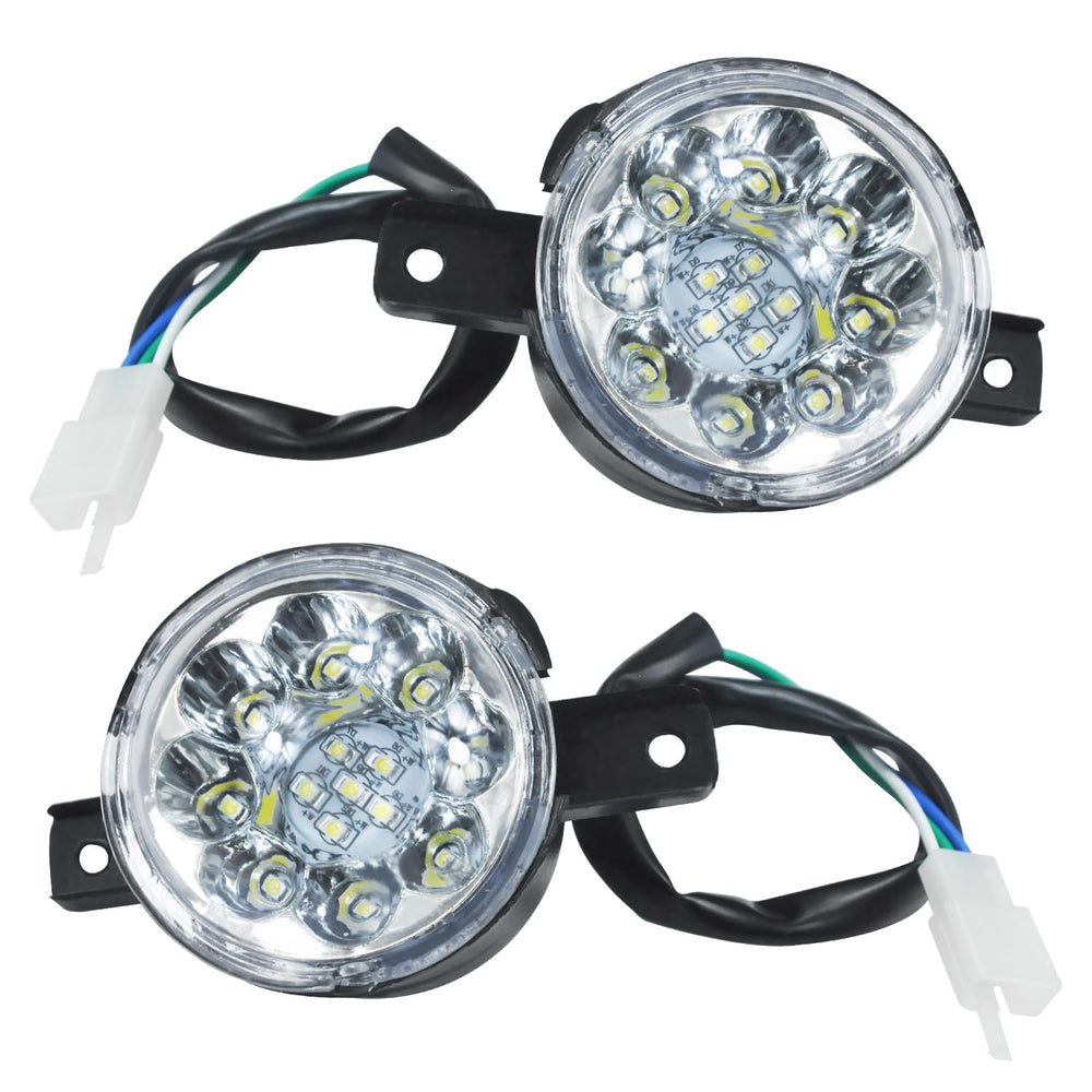 HOLATO front view lamps showing beam face and improved visibility