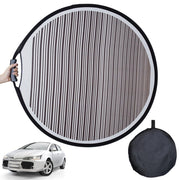 Homaisson reflector front view showing striped pattern for fast dent detection
