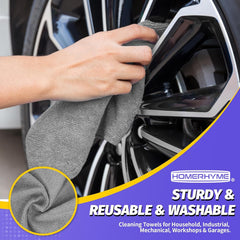 HOMERHYME sonic-cut edge detail preventing lint and surface scratches