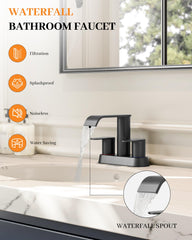 Homevacious faucet mid-swivel demonstrating 360-degree reach and versatile use