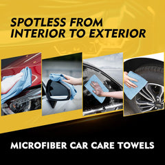 HOMEXCEL towel drying a car hood for scratch-free, streak-free finish