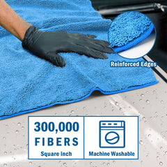 HOMEXCEL close-up of microfiber weave proving high absorbency