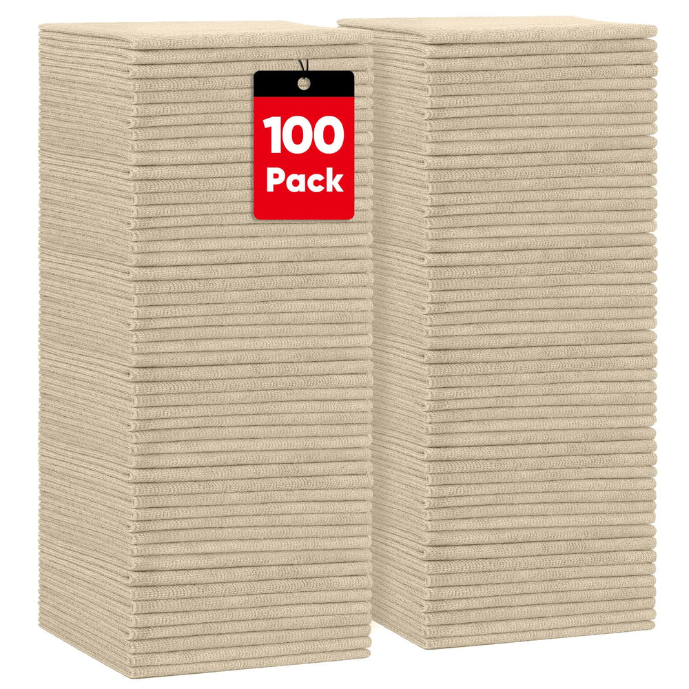 HOMEXCEL front packaging showing 100 brown towels and value pack benefit