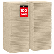 HOMEXCEL front packaging showing 100 brown towels and value pack benefit