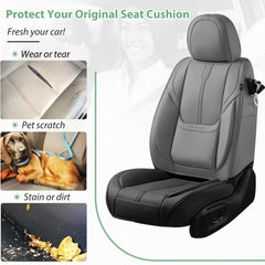 HOMOSTARRY installed on front seat demonstrating improved cabin look and protection