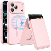 Homstect front view pink case showing slim profile and camera protection benefit