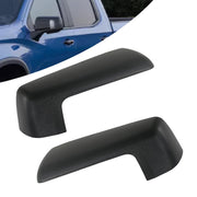 HONFQP front view of top half mirror cover pair showing fit and finish benefit: seamless OEM look