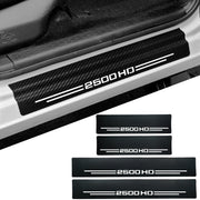 Hong HT front view of white door sill protector showing packaging and fit benefits