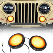 Hooke Road front assembly pair showing smoked lens and mount, improves front styling