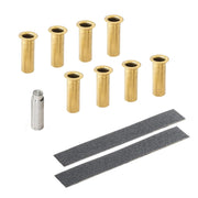 Hooke Road kit front view showing all included bushings and tool for clear contents