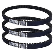 HOOUP front view of 3-pack drive belts showing packaging and model fitment benefits