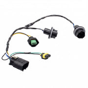 HOPUT front view of full headlight wiring harness showing connectors and sockets for easy replacement