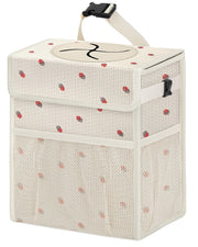 HORJONES front view showing cute corduroy design and lid for tidy interior