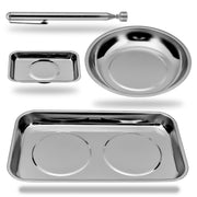 HORUSDY front view of full 4pc magnetic tray kit showing organization advantage
