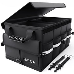 HOTOR front view open showing two compartments and organized cargo