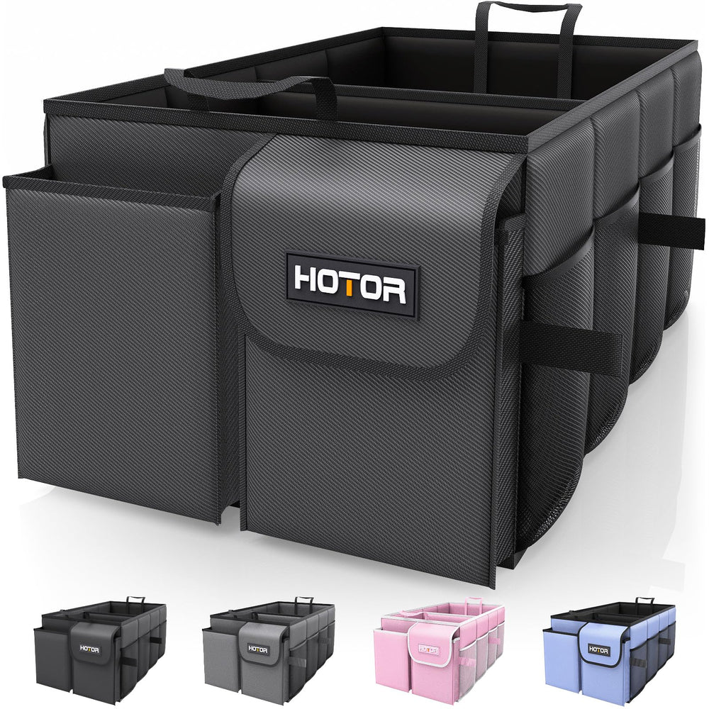 HOTOR front view showing upright organizer and tidy compartments for easy access