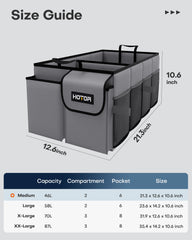 HOTOR interior view displaying two large compartments for organized loading benefit
