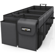 HOTOR front view showing three compartments and neat organization benefit
