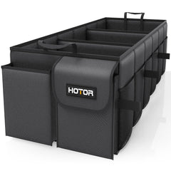 HOTOR front view showing three compartments and neat organization benefit