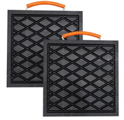 HOUSESET front view of 12x12x1in jack pads showing robust size and benefits