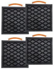 HOUSESET front view of four-pack pads showing size and portability benefit