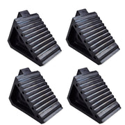 HOXWELL front view of four chocks showing size and shape, durable safety