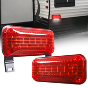 HOYUZA front view of LED tail lights showing clear lens and dual functions for safer signaling
