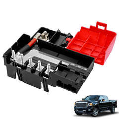 HQPASFY fuse block front view showing organized ports and durable housing benefit of clear layout