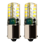 HQRP front view of 1156 bulbs showing full lamp design and bright output