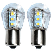 HQRP front packaging showing BA15S LED bulbs and 2-pack convenience