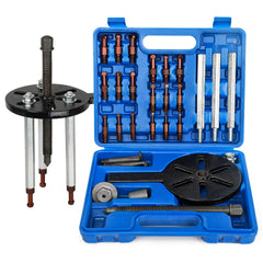 HQSSWUCH front view of the complete bearing puller set showing components and case, durable organization