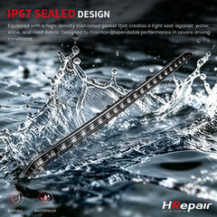 HRepair side profile with white lens preserving original vehicle aesthetics