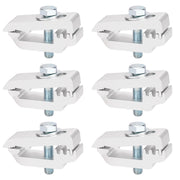 Hromee front view of six low pro clamps showing compact profile and secure hold