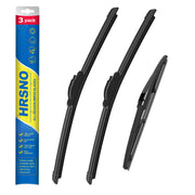HRSNO front packaging showing exact-fit RX350 wiper set and easy upgrade
