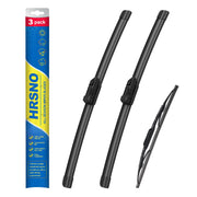 HRSNO front wiper pair on GMC Terrain showing fit and improved visibility
