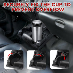 Hsbang cup holder installed on driver side demonstrating precise fitment