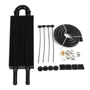 HTRACING front view of cooler showing compact black finish and airflow benefit