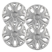 Hubcaps.com 16-inch front view showing silver finish and clean look